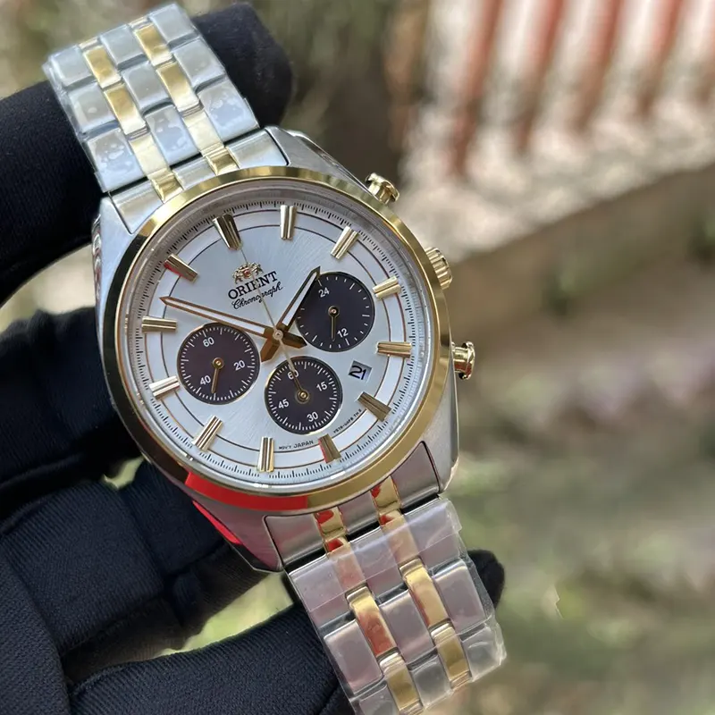 Orient Contemporary Solar Panda Two-tone Men's Watch- RA-TX0302S